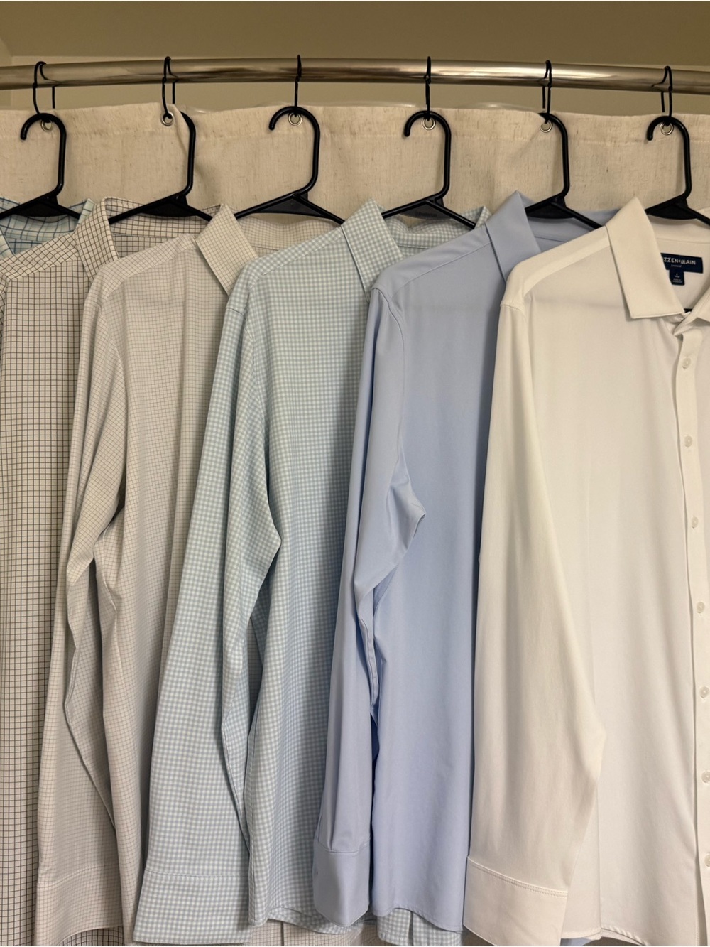 Mizzen+Main Men’s Performance Dress Shirts – Size Large Trim Fit